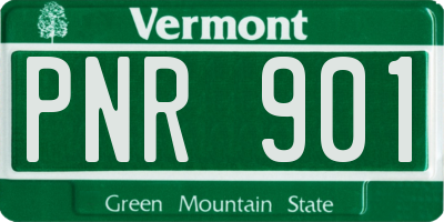 VT license plate PNR901