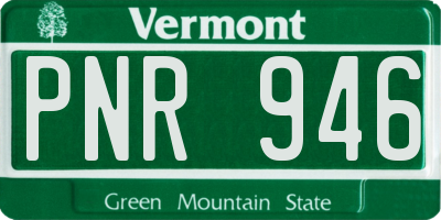 VT license plate PNR946