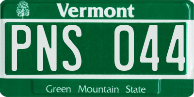 VT license plate PNS044