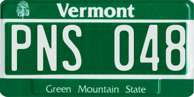 VT license plate PNS048