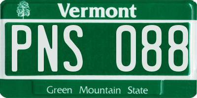 VT license plate PNS088
