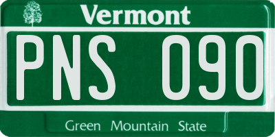VT license plate PNS090