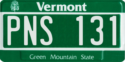 VT license plate PNS131