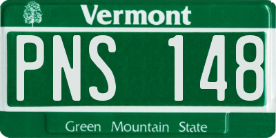 VT license plate PNS148