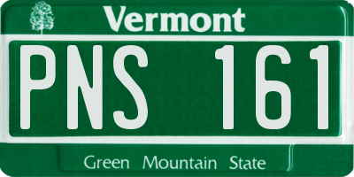VT license plate PNS161