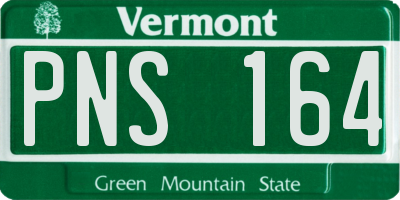 VT license plate PNS164