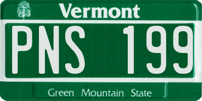 VT license plate PNS199