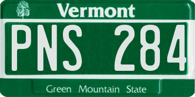 VT license plate PNS284