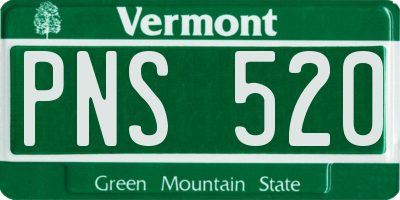 VT license plate PNS520