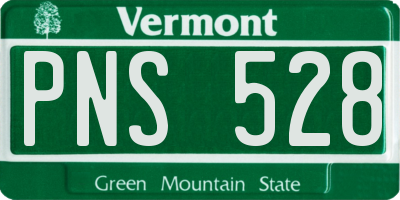 VT license plate PNS528