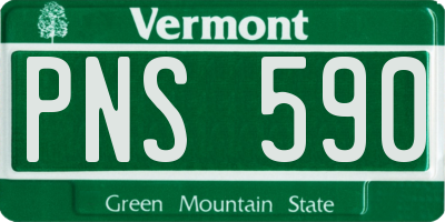 VT license plate PNS590