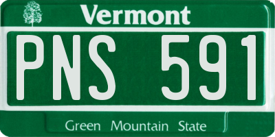VT license plate PNS591