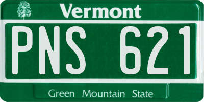 VT license plate PNS621