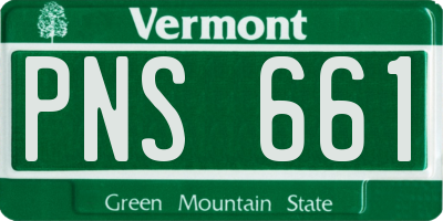 VT license plate PNS661