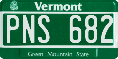 VT license plate PNS682