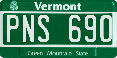 VT license plate PNS690