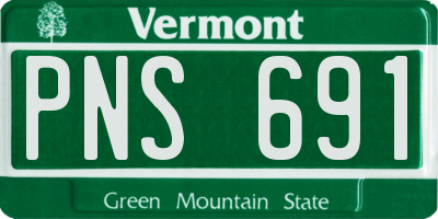 VT license plate PNS691