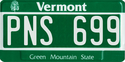 VT license plate PNS699