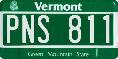 VT license plate PNS811