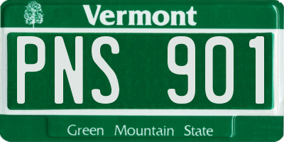 VT license plate PNS901