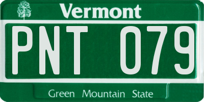 VT license plate PNT079