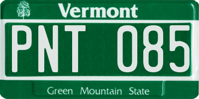 VT license plate PNT085