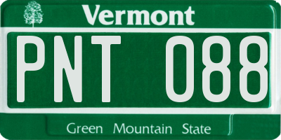 VT license plate PNT088