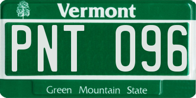 VT license plate PNT096