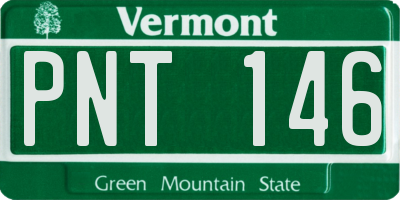 VT license plate PNT146