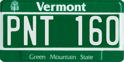 VT license plate PNT160