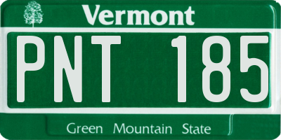 VT license plate PNT185