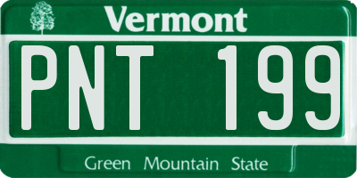 VT license plate PNT199