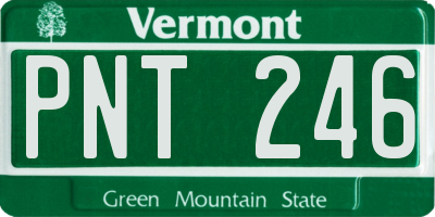 VT license plate PNT246