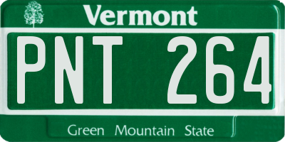 VT license plate PNT264