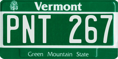 VT license plate PNT267