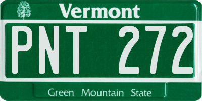 VT license plate PNT272