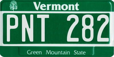 VT license plate PNT282