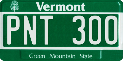 VT license plate PNT300