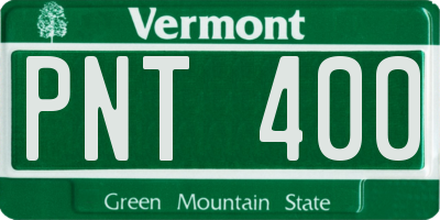 VT license plate PNT400