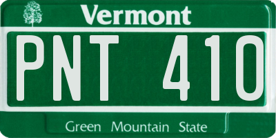 VT license plate PNT410