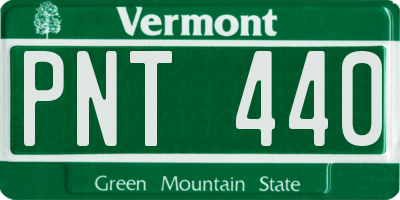 VT license plate PNT440
