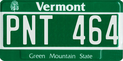 VT license plate PNT464