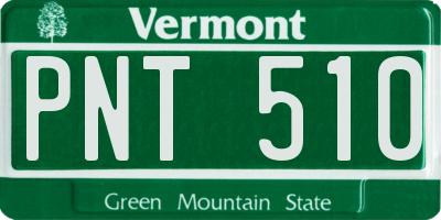 VT license plate PNT510