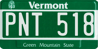 VT license plate PNT518
