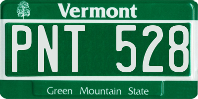 VT license plate PNT528