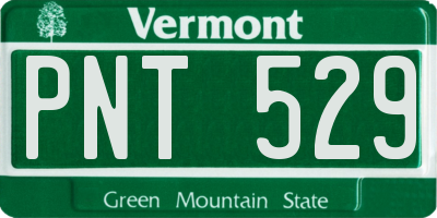 VT license plate PNT529