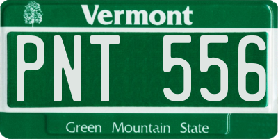 VT license plate PNT556
