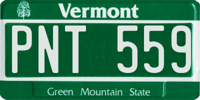 VT license plate PNT559