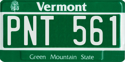 VT license plate PNT561