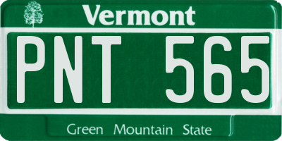 VT license plate PNT565